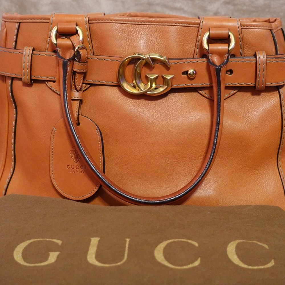 *SOLD* GUCCI calfskin leather Tote/bag